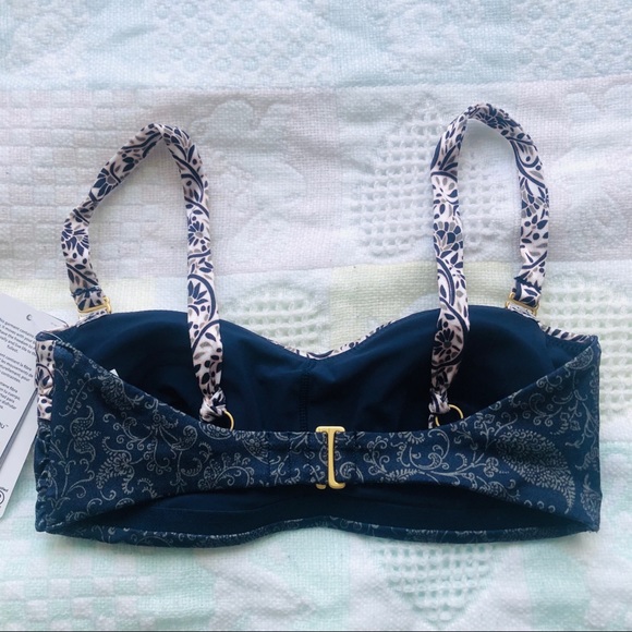 NWT Athleta Aqualuxe Batik Bikini Bandeau Top - Picture 6 of 12